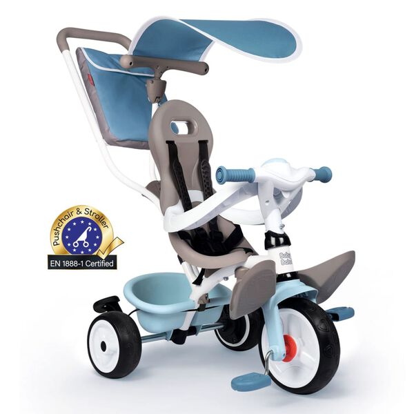 Smoby Triciclo para beb&eacute;s 3 en 1 Baby Balade Plus azul