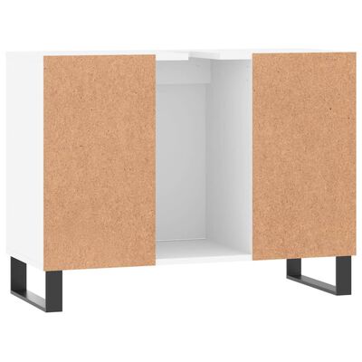 vidaXL Mueble de baño madera de ingeniería blanco 80x33x60 cm