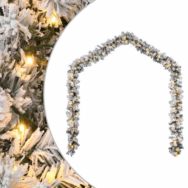 vidaXL Guirnalda navide&ntilde;a con luces LED verde 5 m PVC