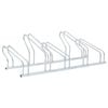 vidaXL Soporte para 5 bicicletas suelo independiente acero galvanizado