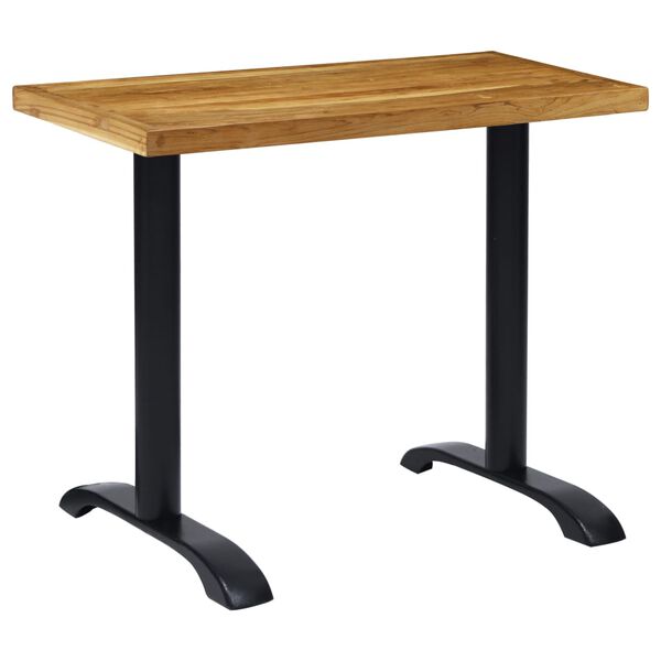 Patas para mesa de bistró vidaXL 2 uds. Hierro fundido negro 61x8x72cm