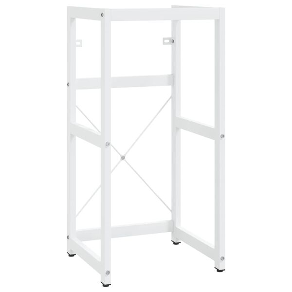 vidaXL Estructura de lavabo de hierro blanco 40x38x31 cm