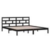vidaXL Estructura de cama de madera maciza de pino negro 140x190 cm