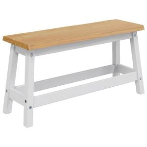 VidaXL Banca de Comedor EKAI Blanco 91,5 x 29 x 45,5 cm