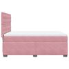 vidaXL Cama box spring con colch&oacute;n terciopelo rosa 140x200 cm