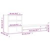 vidaXL Soporte para monitor madera maciza pino marrón miel 81x20x30 cm
