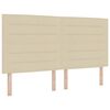 vidaXL Cama tipo Box Spring con colch&oacute;n Crema 180 x 200 cm tela