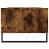 vidaXL Mesa de centro madera contrachapada roble ahumado 90x50x36,5 cm