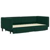 vidaXL Sof&aacute; cama nido con cajones terciopelo verde oscuro 90x200 cm