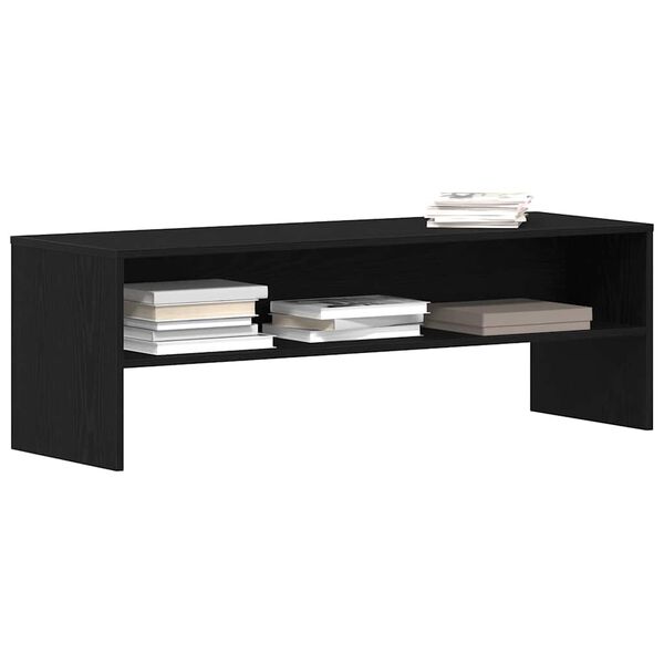 vidaXL Mueble de TV madera de ingeniería negro roble 120x40x40cm