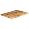 vidaXL Tablero de mesa borde natural madera maciza mango 90x60x2,5 cm
