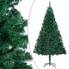 vidaXL Árbol de Navidad preiluminado con luces y bolas verde 240 cm