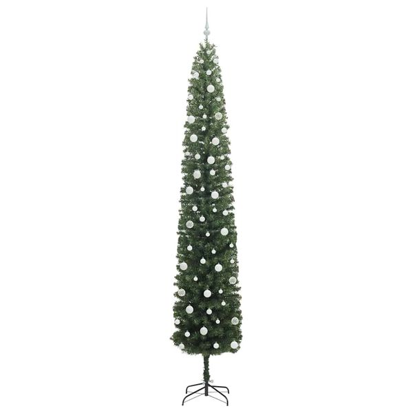 vidaXL &Aacute;rbol de Navidad artificial Verde 270 cm PVC, Acero y Pl&aacute;stico