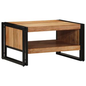 vidaXL Mesa de centro madera maciza de acacia 70x50x38 cm