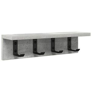 vidaXL Perchero de pared Montada en la pared Gris Concreto