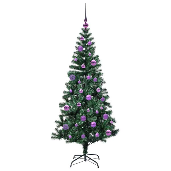 vidaXL Árbol de Navidad Artificial Preiluminado Verde 150 cm
