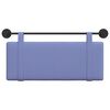 vidaXL Cabecera Colgante Liso Azul jeans 110 x 55 x 5 cm tela