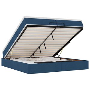 vidaXL Estructura de cama otomana con colchones tela topo 200x200cm