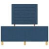 vidaXL Estructura de cama con cabecera Azul 120 x 190 cm tela