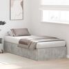 vidaXL Cama con almacenamiento Gris Concreto 80 x 200 cm