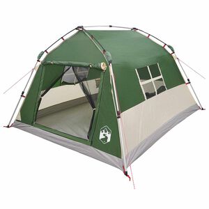 vidaXL Carpa instant&aacute;nea resistente al agua 3 personas Verde