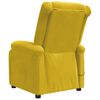 vidaXL Sillón de masaje eléctrico terciopelo amarillo