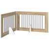 vidaXL Puerta para perros plegable con soportes 2 pcs Roble Sonoma