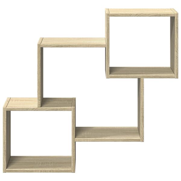 vidaXL Armario de pared madera de ingenier&iacute;a roble sonoma 78x18x71 cm