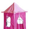 vidaXL Cama alta para niños con torre madera pino rosa 80x200 cm
