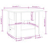 vidaXL Mesa de centro madera de ingenier&iacute;a roble ahumado 55x55x42 cm
