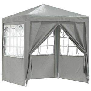 vidaXL Carpa de Fiesta 200 x 200 x 240 cm Gris Claro PE y acero