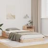 vidaXL Estructura de cama Marrón 80 x 200 cm Madera de pino macizo