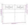vidaXL Cabecero de metal blanco 120 cm