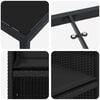 vidaXL Conjunto de Comedor de Jard&iacute;n 9 pcs Negro rat&aacute;n sint&eacute;tico