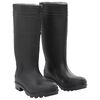 vidaXL Botas de agua negro n&uacute;mero 39 PVC