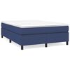 vidaXL Estructura de cama con somier tela azul 140x200 cm