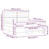vidaXL Cama tipo Box Spring Marr&oacute;n oscuro 200 x 200 cm tela