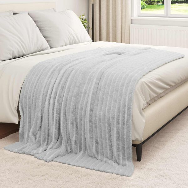 vidaXL Mantitas de Sof&aacute; 6 pcs Gris 200 x 150 cm Lana