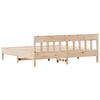 vidaXL Estructura de cama sin colch&oacute;n madera maciza de pino 180x200 cm