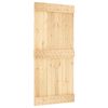 vidaXL Puerta corredera con herrajes madera maciza de pino 95x210 cm