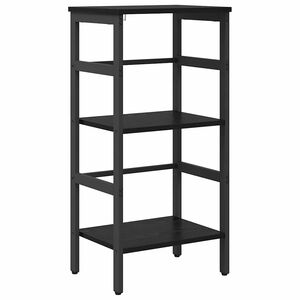 vidaXL Estante de libros 2 niveles 40 x 29,5 x 81 cm Roble Negro