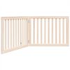 vidaXL Puerta para perros plegable de 2 paneles, 160 cm, madera de &aacute;lamo