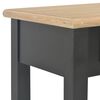 vidaXL Mesa consola de madera negro 110x35x80 cm