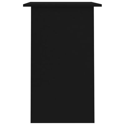 vidaXL Escritorio de madera contrachapada negro 90x50x74 cm