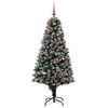 vidaXL Árbol de Navidad artificial Verde 180 cm PVC y Acero y Plástico