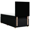 vidaXL Cama box spring con colch&oacute;n tela negro 100x200 cm