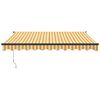 vidaXL Toldo retr&aacute;ctil aluminio y tela blanco y amarillo 3x2,5 m