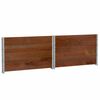 vidaXL Jardinera de madera maciza de pino marr&oacute;n 100x100 cm