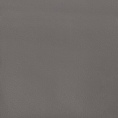 vidaXL Cabecero de cuero sintético gris 203x23x78/88 cm
