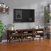 vidaXL Mueble de TV madera contrachapada roble ahumado 150x30x44,5 cm